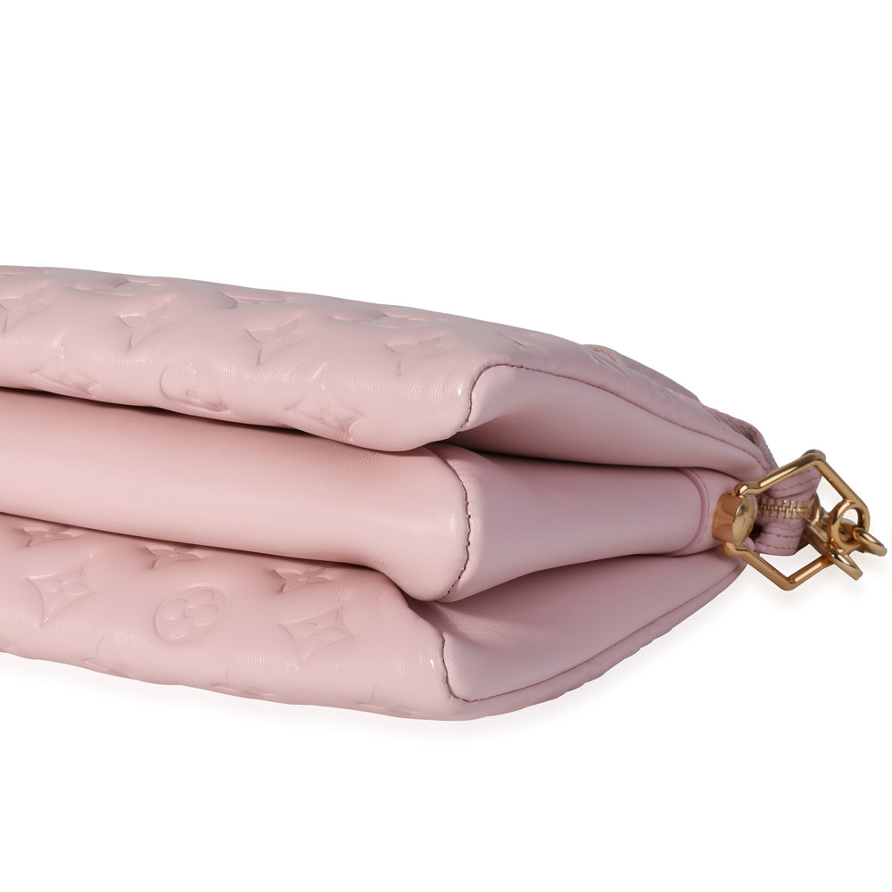 Louis Vuitton Rose Pink Monogram Embossed Lambskin Coussin PM - Picture 6 of 7